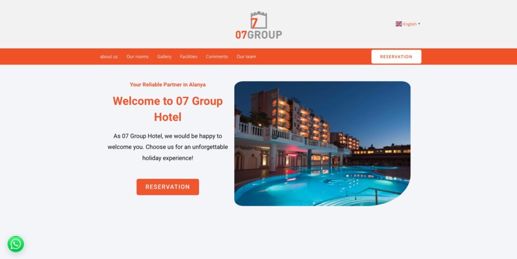 Digital Guide Portfolio 07 Group Hotel Landingpage Website 6