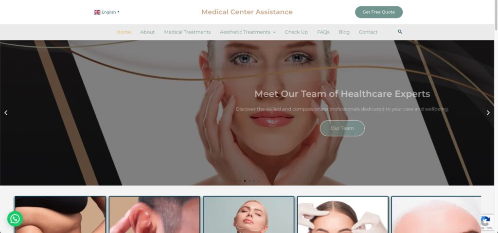 Digital Guide Portfolio Medical Center Asistance Medical Tourism Website 1