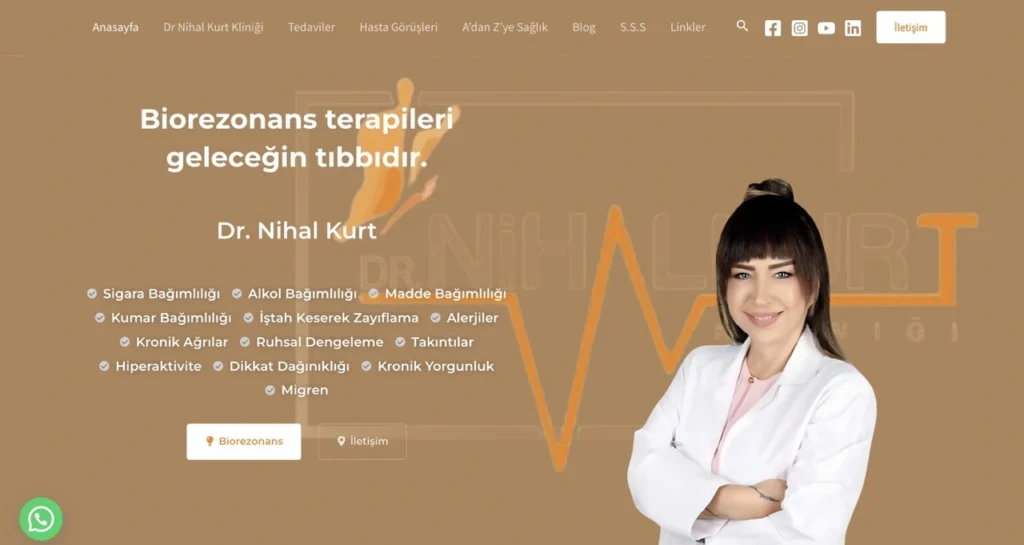 Digital Guide ve Dr. Nihal Kurt Kliniği - Alanya Web Tasarım Projesi Referans 1 Large