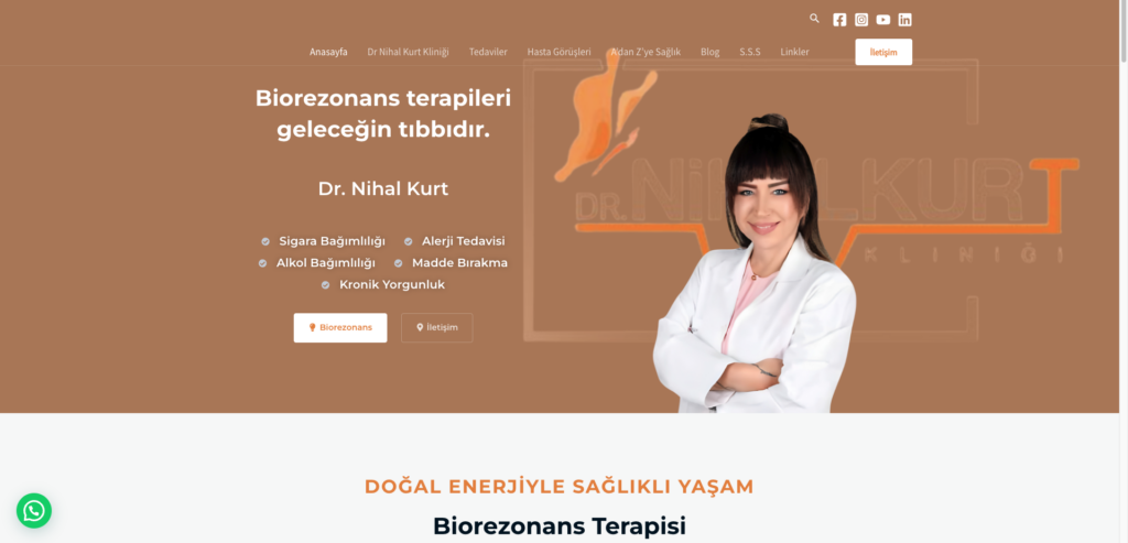 Digital Guide ve Dr. Nihal Kurt Kliniği - Alanya Web Tasarım Projesi Referans 1 Large