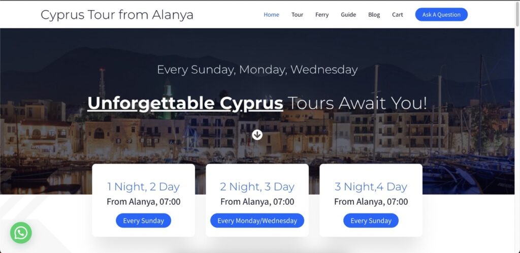 07 Group - Digital Guide Partner - Cyprus Tour From Alanya Homepage